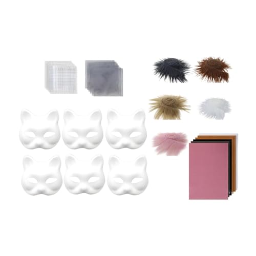 Colcolo DIY Kit Vollgesicht handgefertigte Kostümmaske für Frauen Männer Anfänger Halloween, Style B von Colcolo