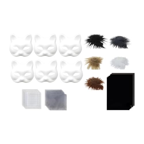 Colcolo DIY Kit Vollgesicht handgefertigte Kostümmaske für Frauen Männer Anfänger Halloween, Style D von Colcolo