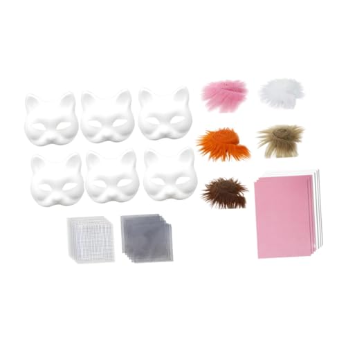 Colcolo DIY Kit Vollgesicht handgefertigte Kostümmaske für Frauen Männer Anfänger Halloween, Style E von Colcolo