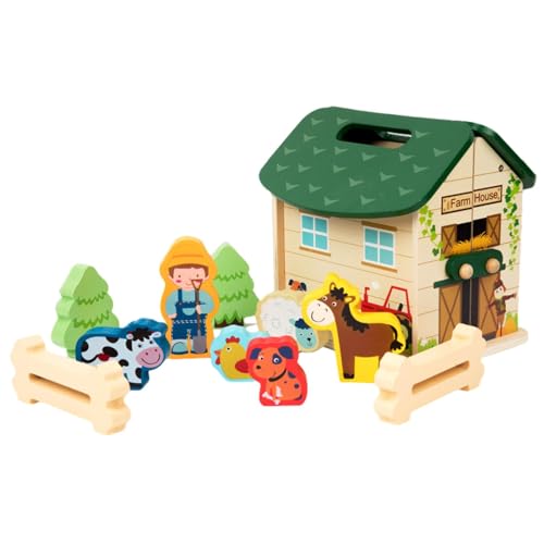 Colcolo DIY Puzzle Haus Mini DIY Modell Haus Spaß Gebäude Puzzle Modell Puppenhaus Miniatur Haus für Kinder, B von Colcolo
