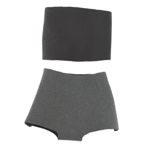 Colcolo Damenkleidung im Maßstab 1/6, Kleidung für Actionfiguren, stilvolles Anziehen, Freizeitkleidung, Tube-Top und Shorts im Maßstab 1:6, Grau Colcolo Damenkleidung im Maßstab 1/6, Kleidung für Actionfiguren, stilvolles Anziehen, Freizeitkleidung, Tube-Top und Shorts im Maßstab 1:6, Grau von Colcolo