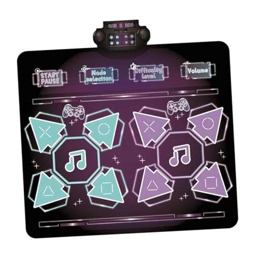 Colcolo Dance Mat Double Player Game Educational Toy Interactive Toy Vielseitiger Touch Spiele Mat Dance Games für Mädchen 3+ Jahre alt von Colcolo