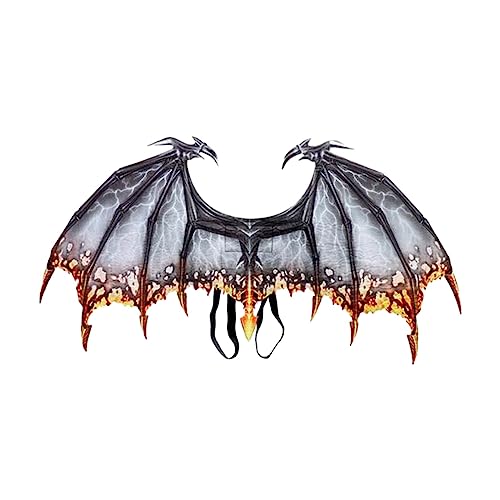 Colcolo Drachenkostüm Drachen Verkleidung Tier Flügel Cosplay Ausstattung Einfach Anzulegen durch Flexible Schulterbänder für Faschingspartys Maskeraden Und von Colcolo