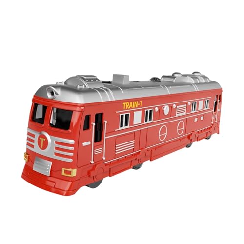 Colcolo Elektrischer Zug, Spielzeug-Dampflokomotive mit Lichtern und Geräuschen, Modelleisenbahn, frühes Lernspielzeug für ab 3 Jahren, Rot Colcolo Elektrischer Zug, Spielzeug-Dampflokomotive mit Lichtern und Geräuschen, Modelleisenbahn, frühes Lernspielzeug für ab 3 Jahren, Rot von Colcolo