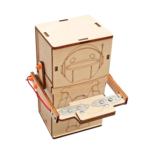 Colcolo Essen Geld Roboter Wissenschaft Kits Bildung Spielzeug Zusammenbauen Einfach zu montierendes Experimentiermodell 3D-Holzpuzzle für Teenager Kinder von Colcolo