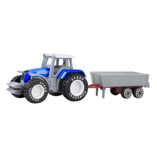 Colcolo Farm Lastwagen Spielzeug Reibungsantrieb für Ingenieur Auto Geschenkspiel Fahrzeug Push and Go Construction Lastwagen ab 3 Jahren und up, Blau von Colcolo