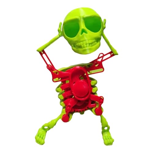 Colcolo Frühling Wind up Tanzen Skelett Mann Verdrehen Schädel Spielzeug Kreative Tanzen Skelett Spielzeug für Goodie Bags Füllstoff Neujahr Geschenk, Rot Colcolo Frühling Wind up Tanzen Skelett Mann Verdrehen Schädel Spielzeug Kreative Tanzen Skelett Spielzeug für Goodie Bags Füllstoff Neujahr Geschenk, Rot von Colcolo