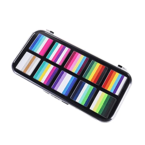Colcolo Gesicht Körperfarbe Kosmetische Palette für Events Party Dancing Cosplay Rave von Colcolo