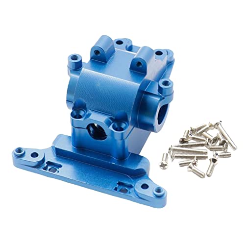 Colcolo Getriebegehäuse im Maßstab 1:18 vorne hinten Ersatzteile Universal-Ersatzmetallgetriebegehäuse für ferngesteuertes Auto Männer Spielzeugauto, Blau von Colcolo