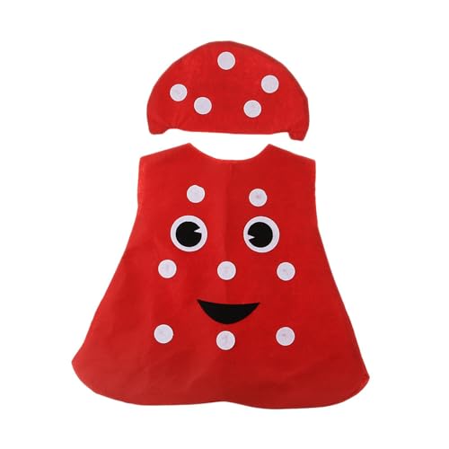 Colcolo Halloween Kostüm Erwachsenenkostüm Verkleidung Faschingskostüm Party Outfit Aus Leichtem Vliesstoff für Männer Und Frauen bei Themenpartys Und Festiv, Pilz Colcolo Halloween Kostüm Erwachsenenkostüm Verkleidung Faschingskostüm Party Outfit Aus Leichtem Vliesstoff für Männer Und Frauen bei Themenpartys Und Festiv, Pilz von Colcolo