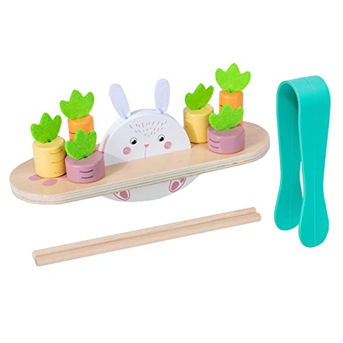 Colcolo Holz Kaninchen Spielzeug für Kleinkinder, Förderung der Wahrnehmung und des Lernens von Colcolo