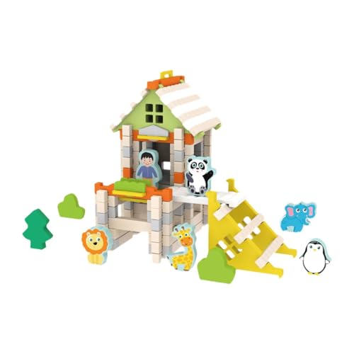Colcolo Holzhaus-DIY-Bausteinset, Konstruktionsbausatz, praktische Fähigkeiten, einzigartiges technisches Lernspielzeug für, Zoo Colcolo Holzhaus-DIY-Bausteinset, Konstruktionsbausatz, praktische Fähigkeiten, einzigartiges technisches Lernspielzeug für, Zoo von Colcolo