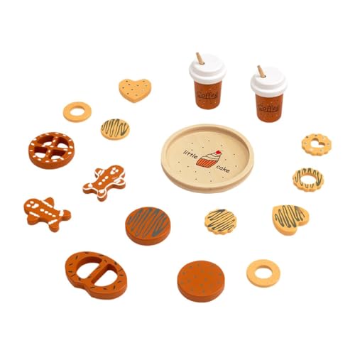 Colcolo Holzkekse Spielen Food Set Küchenzubehör Farberkennung Lustiges Lebensmittelspielzeug Backblech für Rollenspiele Kinder Kinder Colcolo Holzkekse Spielen Food Set Küchenzubehör Farberkennung Lustiges Lebensmittelspielzeug Backblech für Rollenspiele Kinder Kinder von Colcolo