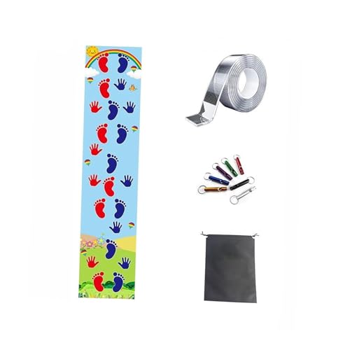 Colcolo Hopscotch Mat Activity Matte Leichtes Übungsspiel ausbalancieren Spiel für Kindertagesstätten Spielplatz Kinderzimmer Indoor Outdoor, Einzelspieler von Colcolo
