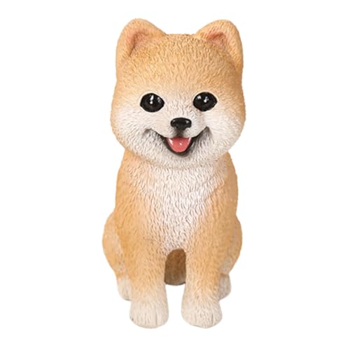 Colcolo Hundefigur, Ornament, Kunstharz, niedliches -Design, Hundeskulptur, Welpenstatue für Büro, Schreibtisch, Schlafzimmer, Zuhause, Orange Colcolo Hundefigur, Ornament, Kunstharz, niedliches -Design, Hundeskulptur, Welpenstatue für Büro, Schreibtisch, Schlafzimmer, Zuhause, Orange von Colcolo
