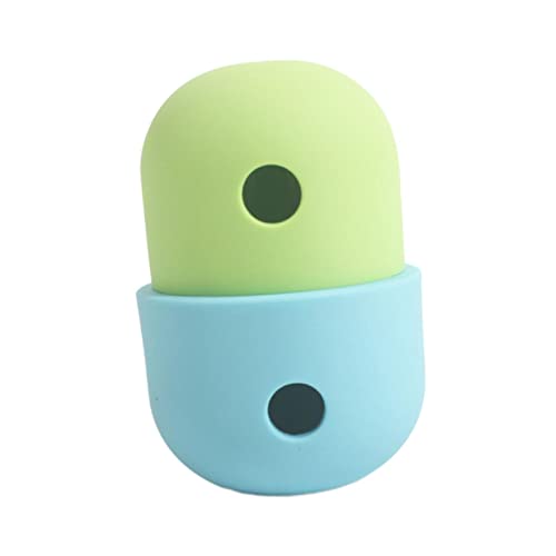 Colcolo Hundekauspielzeug-Futterspender, Abgabeball, langsames, Spielen, Training, Katze, Welpen, interaktiver Haustierfutter-Leckball für große Hunde, Blau Grün von Colcolo