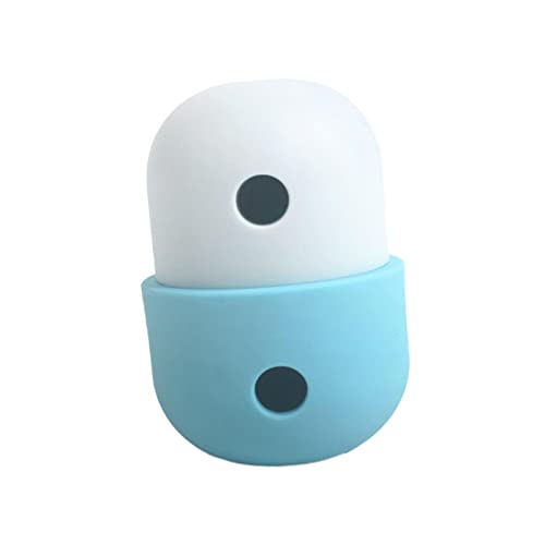 Colcolo Hundekauspielzeug-Futterspender, Abgabeball, langsames, Spielen, Training, Katze, Welpen, interaktiver Haustierfutter-Leckball für große Hunde, Weiß Blau von Colcolo