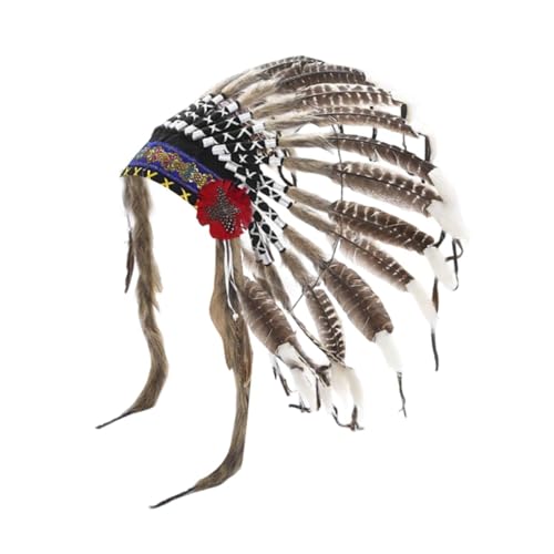 Colcolo Indianer-Kopfschmuck für Männer und Frauen, Kostümzubehör für Karnevalsshows Colcolo Indianer-Kopfschmuck für Männer und Frauen, Kostümzubehör für Karnevalsshows von Colcolo