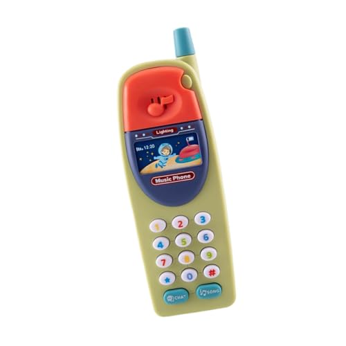 Colcolo Interaktives Baby-Telefon-Spielzeug, Baby-Telefon-Spielzeug, gefälschtes Kindertelefon, musikalische Babygeräusche, Spielzeug für Jungen und Mädchen, GrÜn Colcolo Interaktives Baby-Telefon-Spielzeug, Baby-Telefon-Spielzeug, gefälschtes Kindertelefon, musikalische Babygeräusche, Spielzeug für Jungen und Mädchen, GrÜn von Colcolo