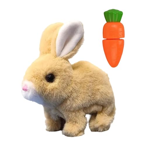 Colcolo Kaninchen kuschely Spielzeug elektronisches Haustier süß mit Sounds Interaktives Spielzeug Plüsch Kaninchen für Kinder im Vorschulalter Kinder 3 4 5 6, Braun Colcolo Kaninchen kuschely Spielzeug elektronisches Haustier süß mit Sounds Interaktives Spielzeug Plüsch Kaninchen für Kinder im Vorschulalter Kinder 3 4 5 6, Braun von Colcolo