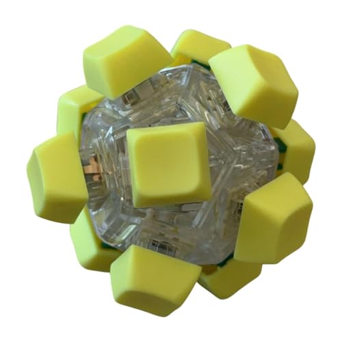 Colcolo Keyboard Fidget Keyboard Party Geschenk tragbares sensorisches Spielzeugklicker für Arbeit Office Klassenzimmer Erwachsene , Gelb von Colcolo