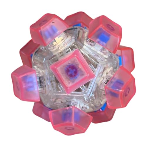 Colcolo Keyboard Fidget Keyboard Party Geschenk tragbares sensorisches Spielzeugklicker für Arbeit Office Klassenzimmer Erwachsene , Klares Rosa von Colcolo