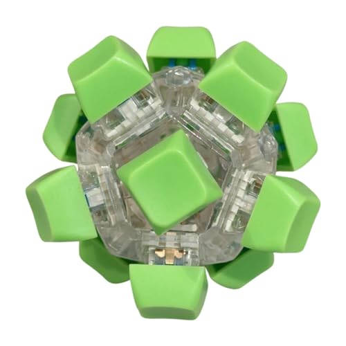 Colcolo Keyboard Fidget Keyboard Party Geschenk tragbares sensorisches Spielzeugklicker für Arbeit Office Klassenzimmer Erwachsene , Leuchtendes Grün von Colcolo