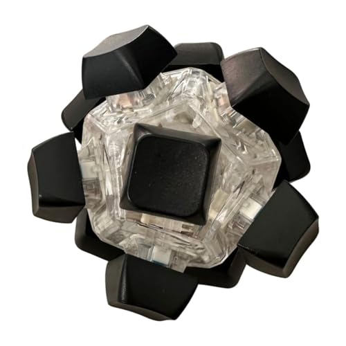 Colcolo Keyboard Fidget Keyboard Party Geschenk tragbares sensorisches Spielzeugklicker für Arbeit Office Klassenzimmer Erwachsene , Schwarz von Colcolo