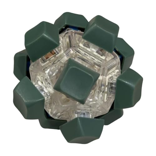 Colcolo Keyboard Fidget Keyboard Party Geschenk tragbares sensorisches Spielzeugklicker für Arbeit Office Klassenzimmer Erwachsene , Tiefgrün von Colcolo