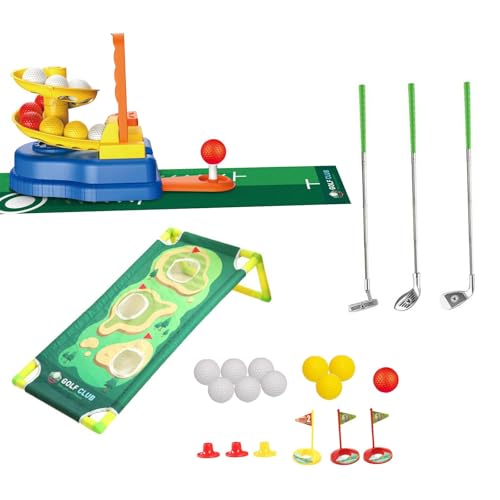 Colcolo Kids Golf Club Set, Indoor Outdoor tragbares Training Sportspielzeug Golfspielzeug für Jungen Mädchen Kinder Kinder 3 4 5 Jahre alte Geschenke, Style B Colcolo Kids Golf Club Set, Indoor Outdoor tragbares Training Sportspielzeug Golfspielzeug für Jungen Mädchen Kinder Kinder 3 4 5 Jahre alte Geschenke, Style B von Colcolo