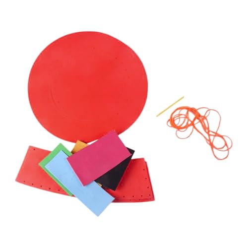Colcolo Kinder DIY Hat Material Kit Kinder DIY BRÜFUNGSPIELE FÜR KENDERGARTEN -Party -Gefälligkeiten problemlos handgefertigtes Handwerk zusammenstellen, Rot Colcolo Kinder DIY Hat Material Kit Kinder DIY BRÜFUNGSPIELE FÜR KENDERGARTEN -Party -Gefälligkeiten problemlos handgefertigtes Handwerk zusammenstellen, Rot von Colcolo