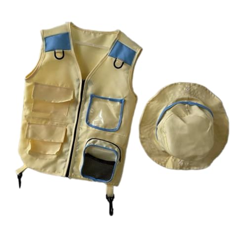 Colcolo Kinder Explorer Weste Kinder Kostüm Campingausrüstung Camping Kostüm Dschungelweste für Geburtstagsgeschenk Kleinkinder, Blau Colcolo Kinder Explorer Weste Kinder Kostüm Campingausrüstung Camping Kostüm Dschungelweste für Geburtstagsgeschenk Kleinkinder, Blau von Colcolo