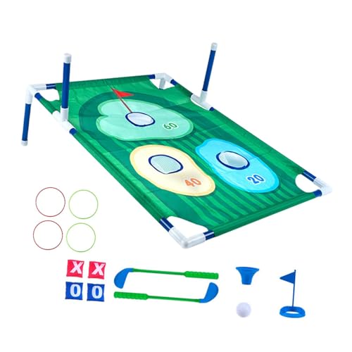 Colcolo Kinder Golf Club Set Kids Golf Game Play Set Interaktive Ringe werfen Golf Cornhole -Spiel für Geburtstagsgeschenk Hinterhofspiel von Colcolo