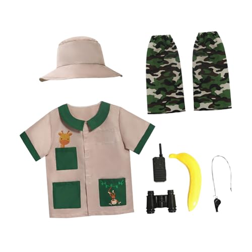 Colcolo Kinder-Kostüm-Set, Erkundungs-Zoo, Weste und Mütze für Kinder, Outdoor, L Colcolo Kinder-Kostüm-Set, Erkundungs-Zoo, Weste und Mütze für Kinder, Outdoor, L von Colcolo