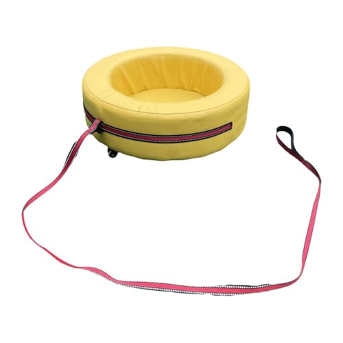 Colcolo Kinder handgezogener Karren Kinder Reifenwagen sensorisches Training vielseitiges Spielzeug mit Rädern für Teamwork -Gruppenaktivitäten Spielplatz, Gelb Colcolo Kinder handgezogener Karren Kinder Reifenwagen sensorisches Training vielseitiges Spielzeug mit Rädern für Teamwork -Gruppenaktivitäten Spielplatz, Gelb von Colcolo