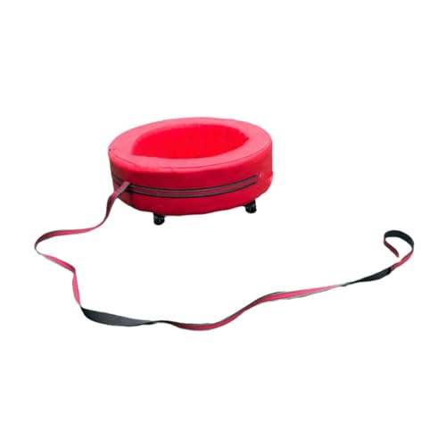 Colcolo Kinder handgezogener Karren Kinder Reifenwagen sensorisches Training vielseitiges Spielzeug mit Rädern für Teamwork -Gruppenaktivitäten Spielplatz, Rot Colcolo Kinder handgezogener Karren Kinder Reifenwagen sensorisches Training vielseitiges Spielzeug mit Rädern für Teamwork -Gruppenaktivitäten Spielplatz, Rot von Colcolo