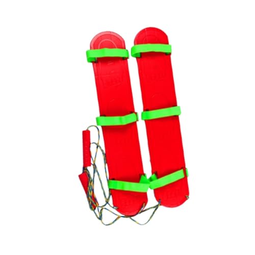 Colcolo Kindergarten sensorische Integrationsspielschuhe, Kinderspielzeughand und Fußbrett für Jungen Mädchen, Rot 3 Person von Colcolo
