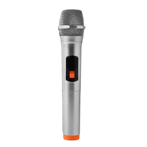 Colcolo Kindermikrofon, Spielzeug, Bühnenkostüm, Mikrofon, Requisite, Kostüm, Spielzeug, Mikrofon für und Jugendliche, Silber Orange von Colcolo