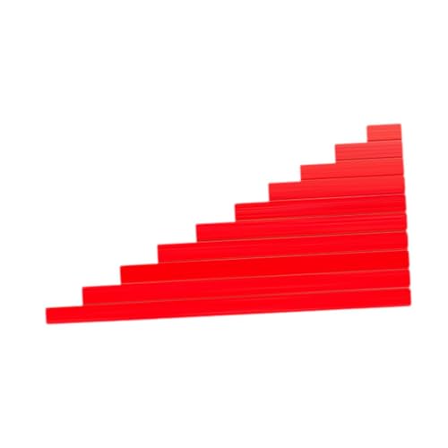 Colcolo Kleine Zahlenstäbe, Mathe-Zahlenstäbe, sensorisches pädagogisches Mathematikspielzeug für die Familie, pädagogische Zählstäbe als Geschenk für 4–6, Rot Colcolo Kleine Zahlenstäbe, Mathe-Zahlenstäbe, sensorisches pädagogisches Mathematikspielzeug für die Familie, pädagogische Zählstäbe als Geschenk für 4–6, Rot von Colcolo