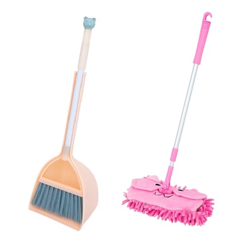 Colcolo Kleiner Mopp für Kinder, so tun Spielen Reinigung Spielzeug Mini - und Dustpan Mopp Set für Kinderbesen Set für Vorschulmädchen, Orangenbesen Colcolo Kleiner Mopp für Kinder, so tun Spielen Reinigung Spielzeug Mini - und Dustpan Mopp Set für Kinderbesen Set für Vorschulmädchen, Orangenbesen von Colcolo