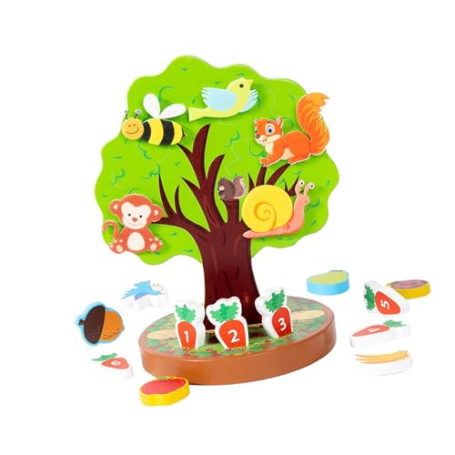 Colcolo Kognitiver Baum, Spielzeug, Tier, Lernspiel, Dekoration, schönes Formsortierpuzzle, frühes Lernen für Kindertagesreisen Colcolo Kognitiver Baum, Spielzeug, Tier, Lernspiel, Dekoration, schönes Formsortierpuzzle, frühes Lernen für Kindertagesreisen von Colcolo