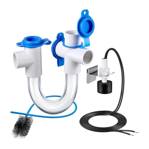 Colcolo Kondensatfalle, PVC-U-Falle, Mehrzweckreparatur mit Reinigungsbürste, Kondensatablauf für -Systeme, Belüftung, Wohnheim, Hotel, Style B von Colcolo