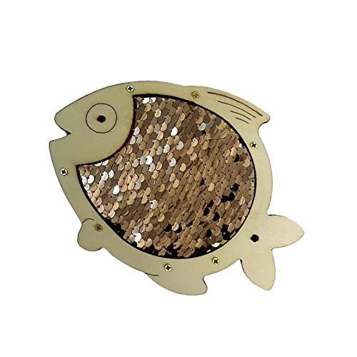 Colcolo Kreatives DIY-Holzspielzeug-Board für Kleinkinder -, glatt und lernfördernd, Blaufisch Colcolo Kreatives DIY-Holzspielzeug-Board für Kleinkinder -, glatt und lernfördernd, Blaufisch von Colcolo