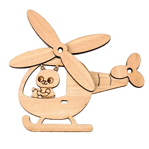 Colcolo Kreatives DIY-Holzspielzeug-Board für Kleinkinder -, glatt und lernfördernd, Hubschrauber Colcolo Kreatives DIY-Holzspielzeug-Board für Kleinkinder -, glatt und lernfördernd, Hubschrauber von Colcolo