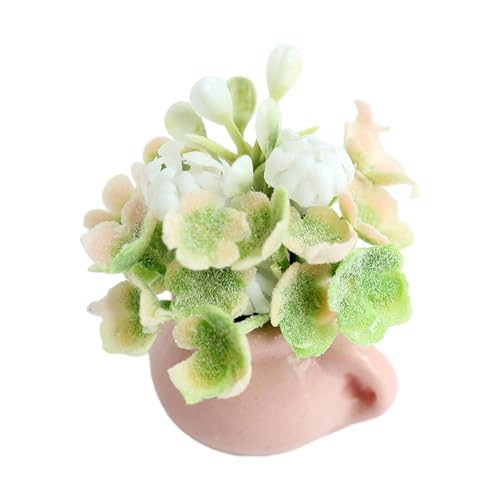 Colcolo Künstliche Mini-Puppenhaus-Szene, Bonsai-Modell, Miniatur-Topfpflanze, 1:12, Lebensszene, winzige Grün-Ornament-Dekoration von Colcolo