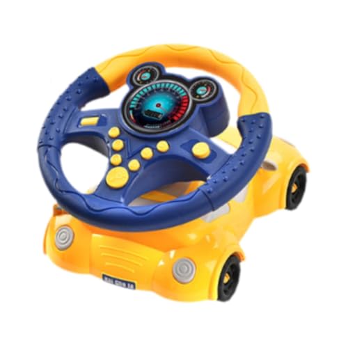 Colcolo Lenkradradfahrer Fun Aktivität Interaktive Rolle Spielen tragbar mit Klang- und Musikeffekten für Kleinkinder Jungen Mädchen, Blau von Colcolo