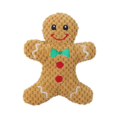 Colcolo Lustiger Hund Quietschendes Spielzeug Quietschen Spielen Katzen Hunde Kuscheltier Langlebig Zähne Spielzeug Weich für Weihnachten Haushalt, Gingerbread Man Colcolo Lustiger Hund Quietschendes Spielzeug Quietschen Spielen Katzen Hunde Kuscheltier Langlebig Zähne Spielzeug Weich für Weihnachten Haushalt, Gingerbread Man von Colcolo