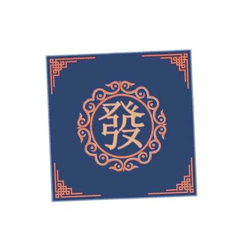 Colcolo Mahjong-Tischdecke, 31,50 x 31,50 Zoll, Mahjong-Tischmatte, Brettspielmatte für die Kartenparty im Home-Café, blau A von Colcolo