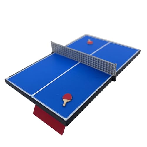 Colcolo Maßstab 1:12 Miniatur Tischtennisplatte Modell Desktop Ornament Handwerk Puppenhaus Zubehör Sammlerstücke von Colcolo