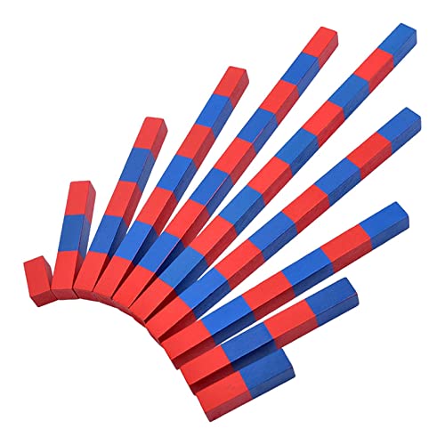 Colcolo Mathematik Montessori Blau Zahlenstäbe Zählstäbe Zahlen-Match-Puzzle Multifunktionale Lernstäbe aus Holz für Kindergarten Unisex Colcolo Mathematik Montessori Blau Zahlenstäbe Zählstäbe Zahlen-Match-Puzzle Multifunktionale Lernstäbe aus Holz für Kindergarten Unisex von Colcolo